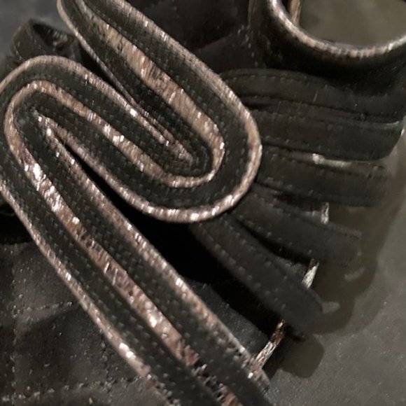 Chanel Heel Quilted Sole Black Silver 36 - Picture 8 of 10